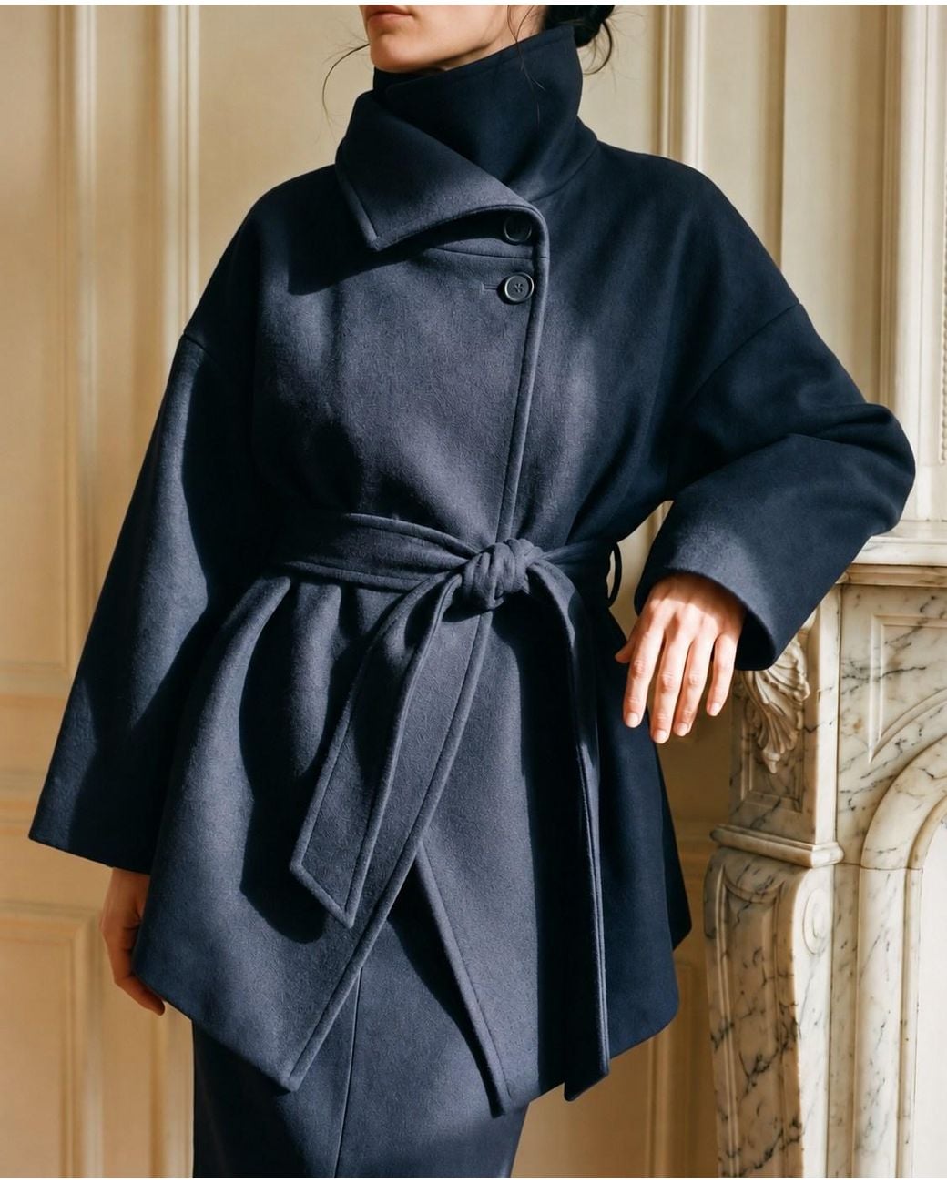 The Ethos Studio Blue Nocturne Coat