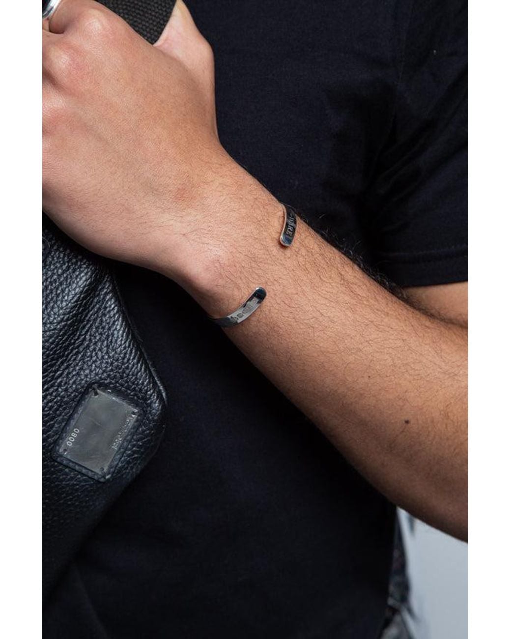 Ware Collective Black Curve Bangle for men