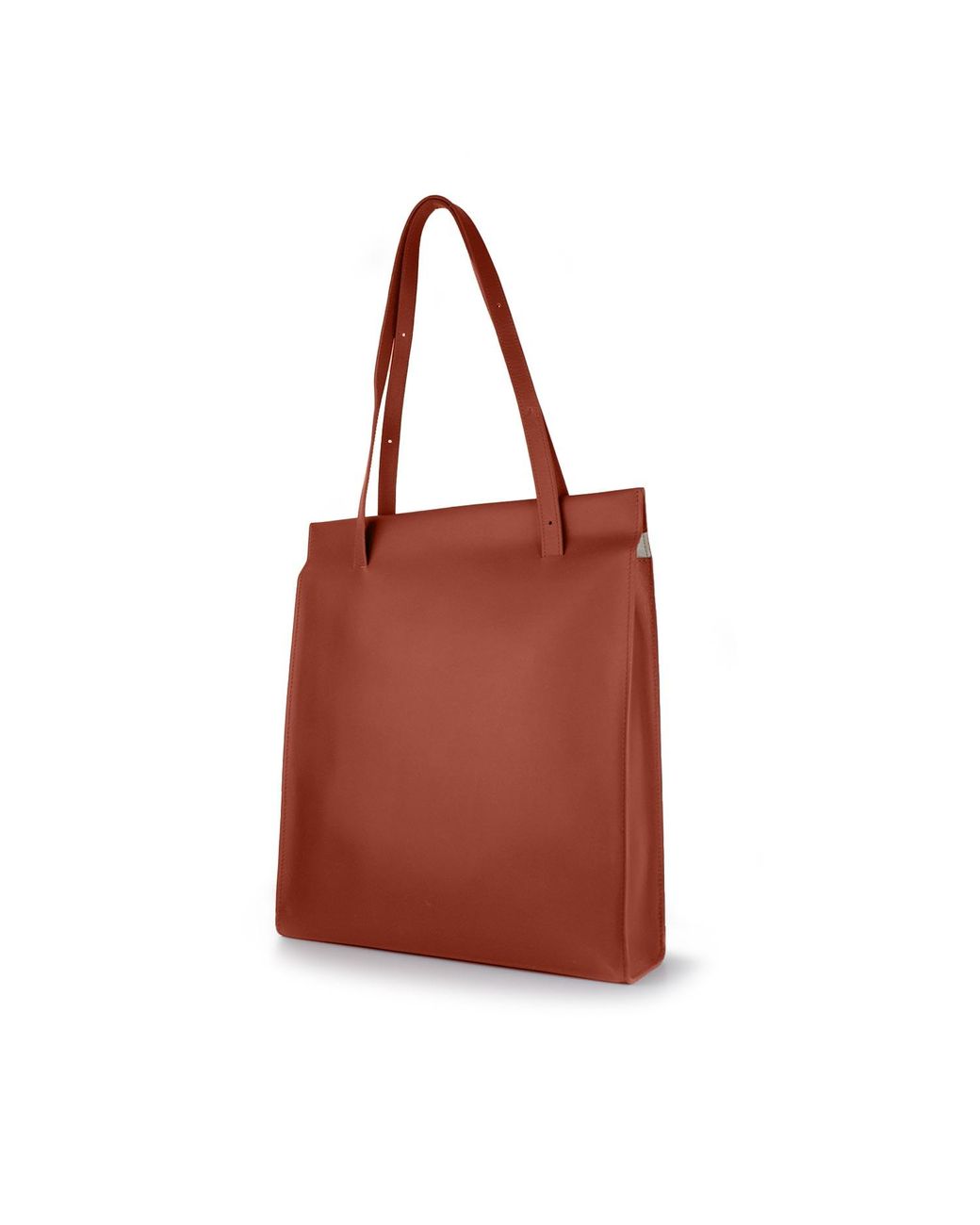 godi. Red Handmade Adjustable Leather Tote Bag for men