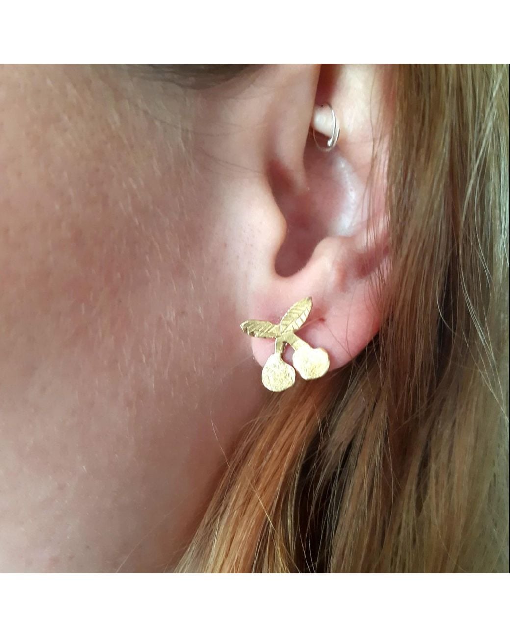 Lily Flo Jewellery Metallic Cherries Earrings