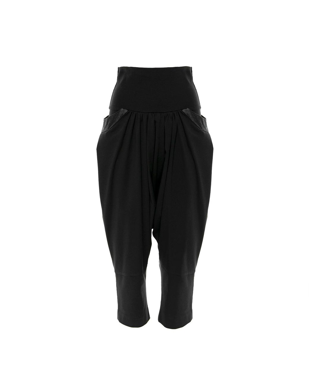 Silvia Serban Black Conical Pleated Pants