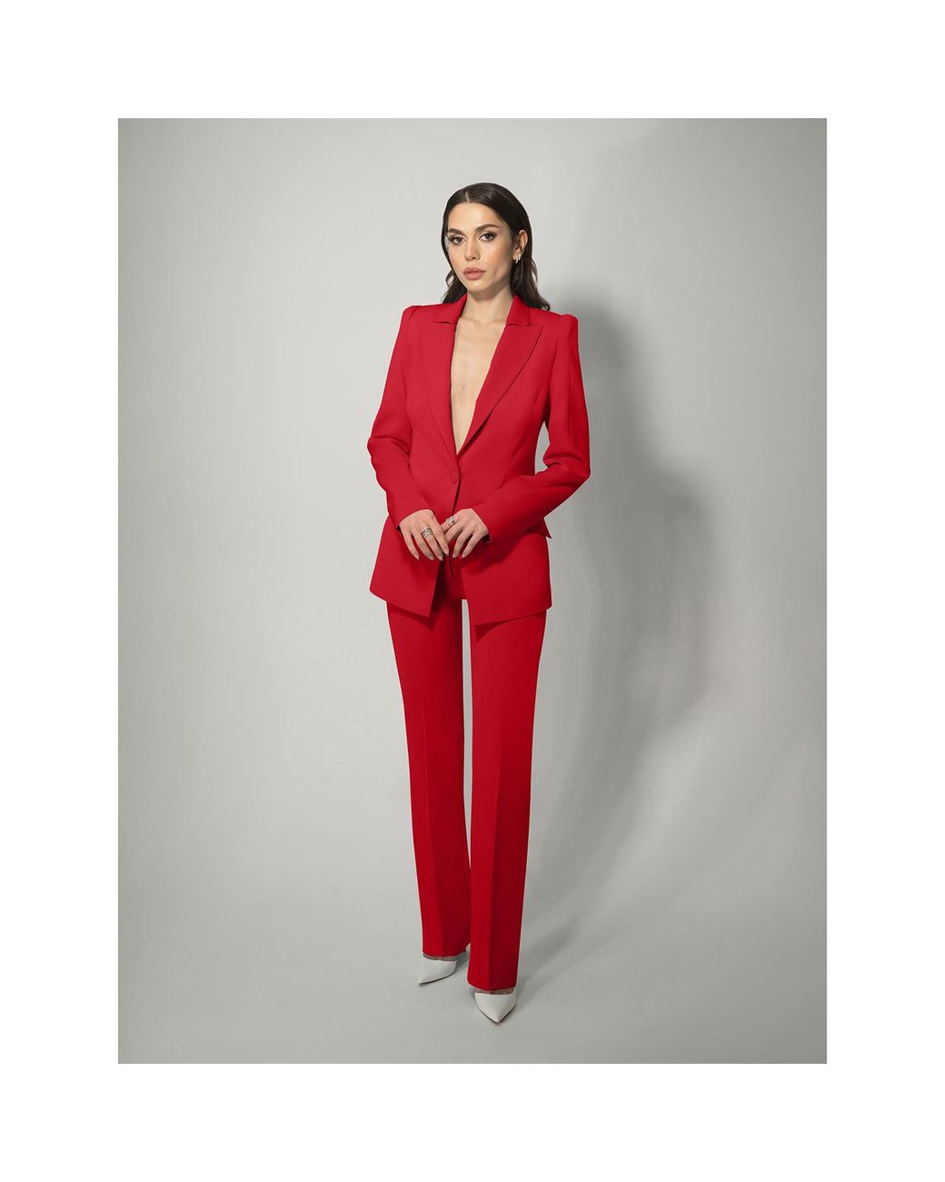 Tia Dorraine Illusion Classic Tailored Blazer