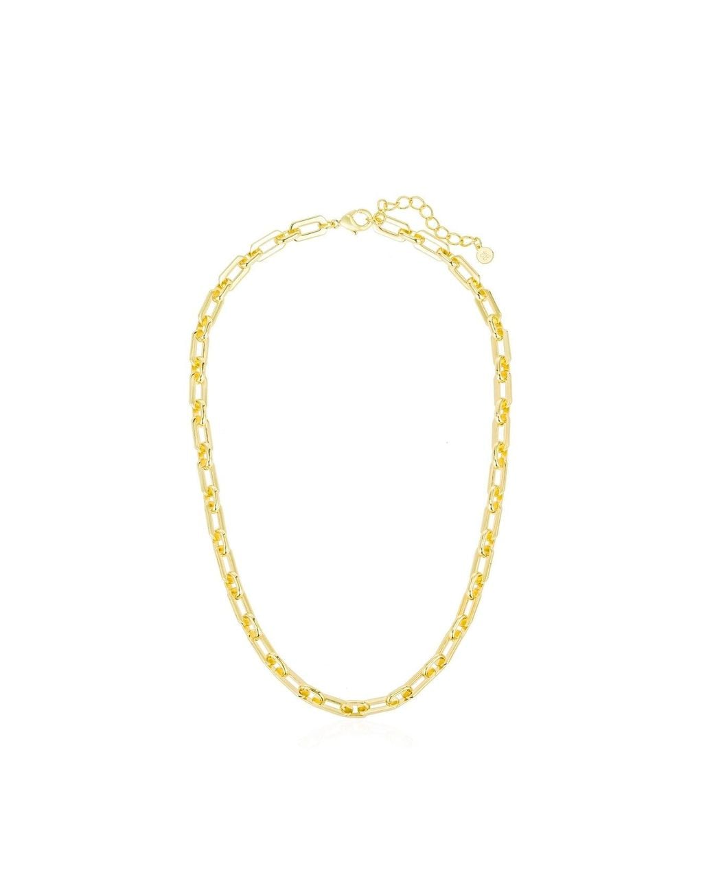 Crystals and Co Metallic Chunky Box Necklace Jw