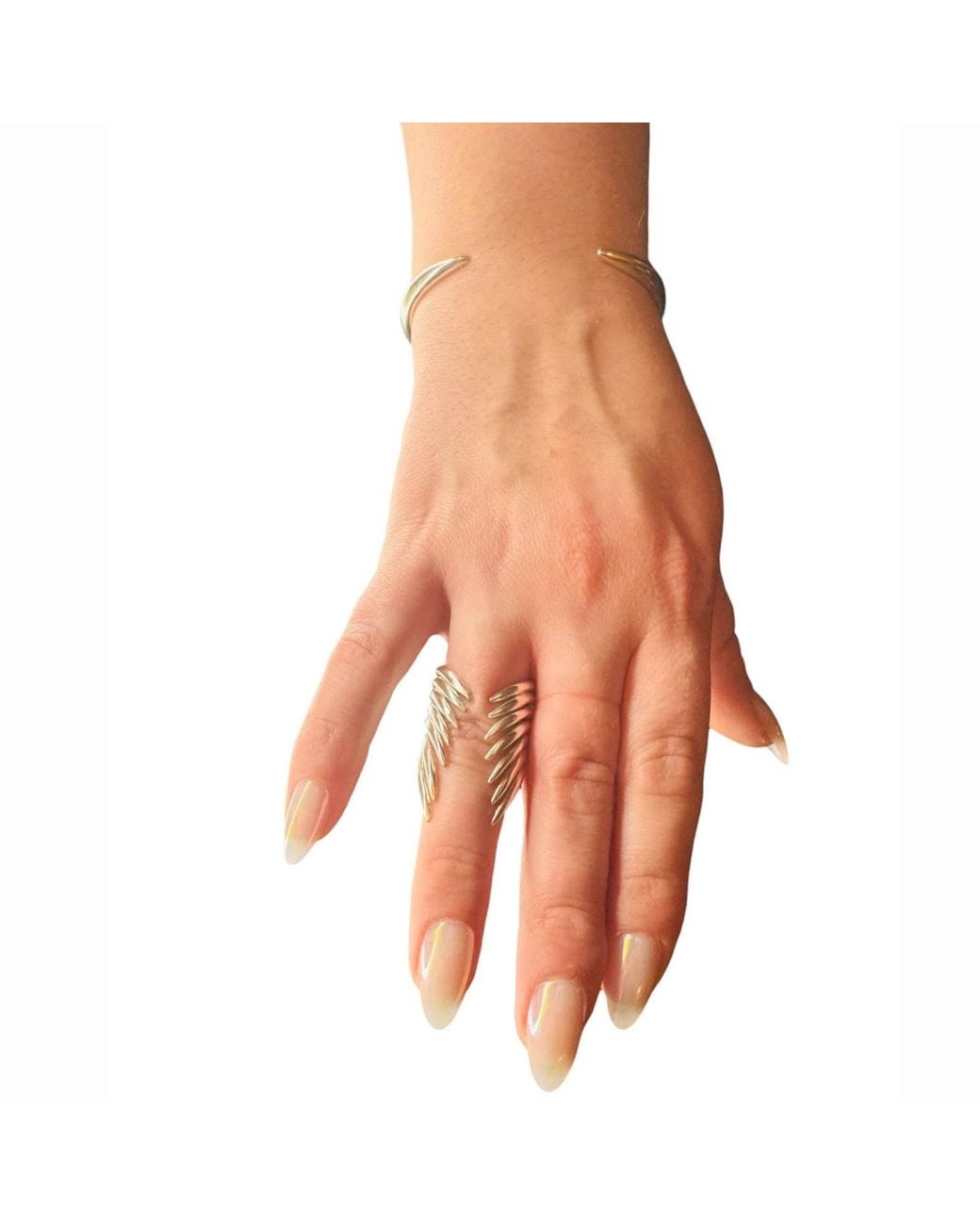 Aki Roc Jewelry Metallic The Hug Statement Ring -Sterling