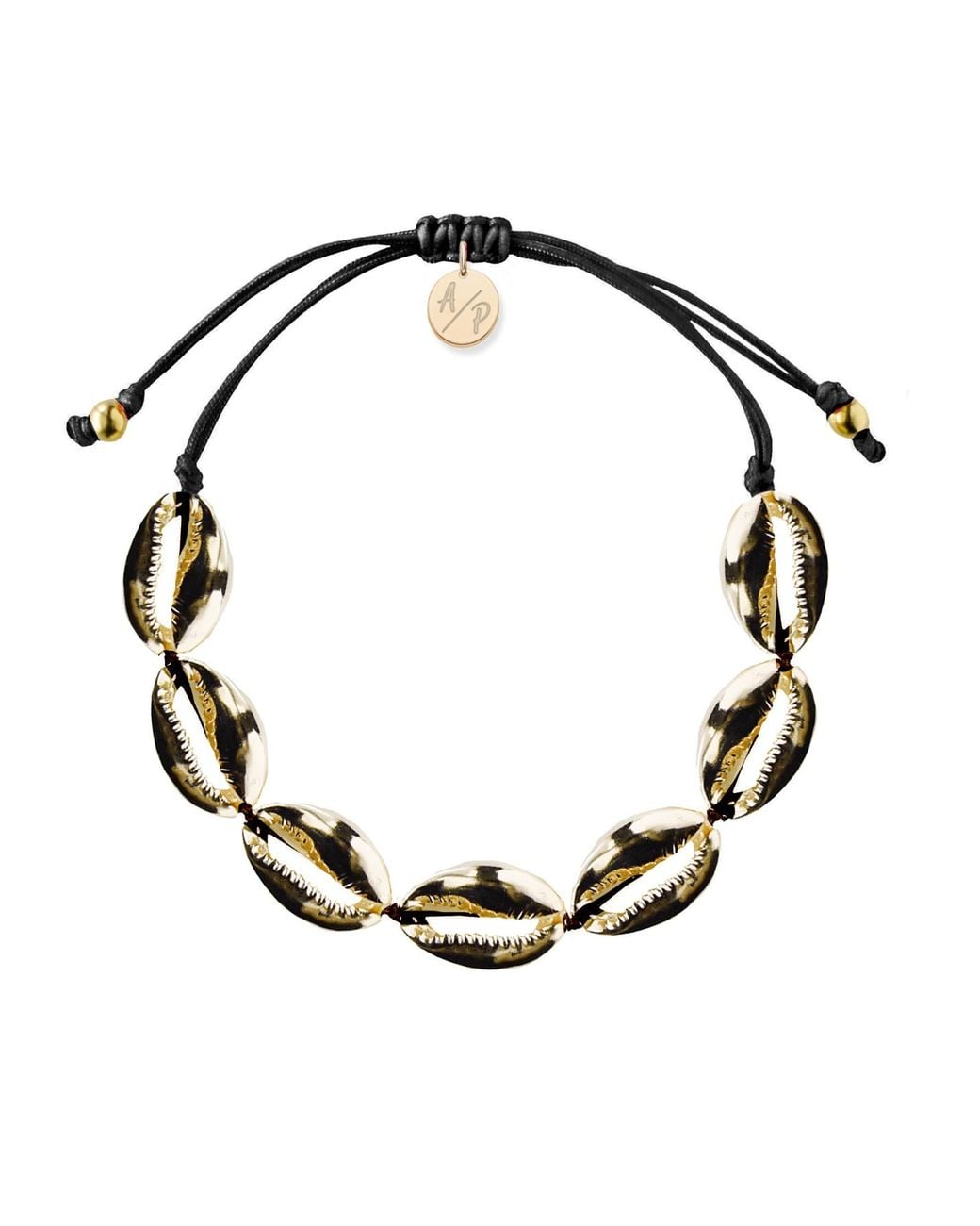 Adriana Pappas Designs Black Mini Shells Bracelet