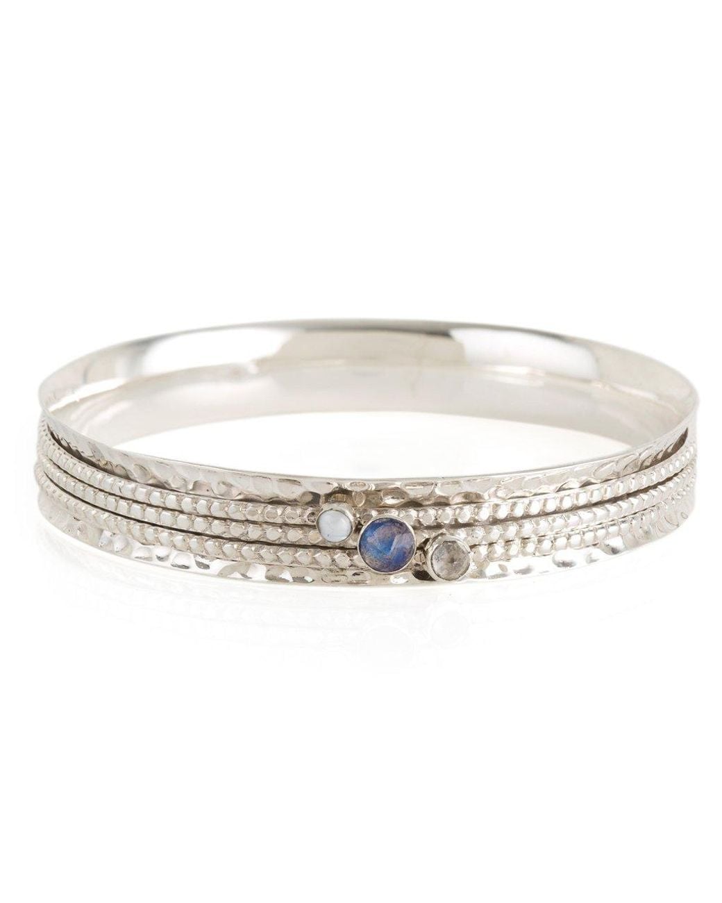 Charlotte's Web Jewellery Metallic Ethereal Galaxy Silver Spinning Bangle