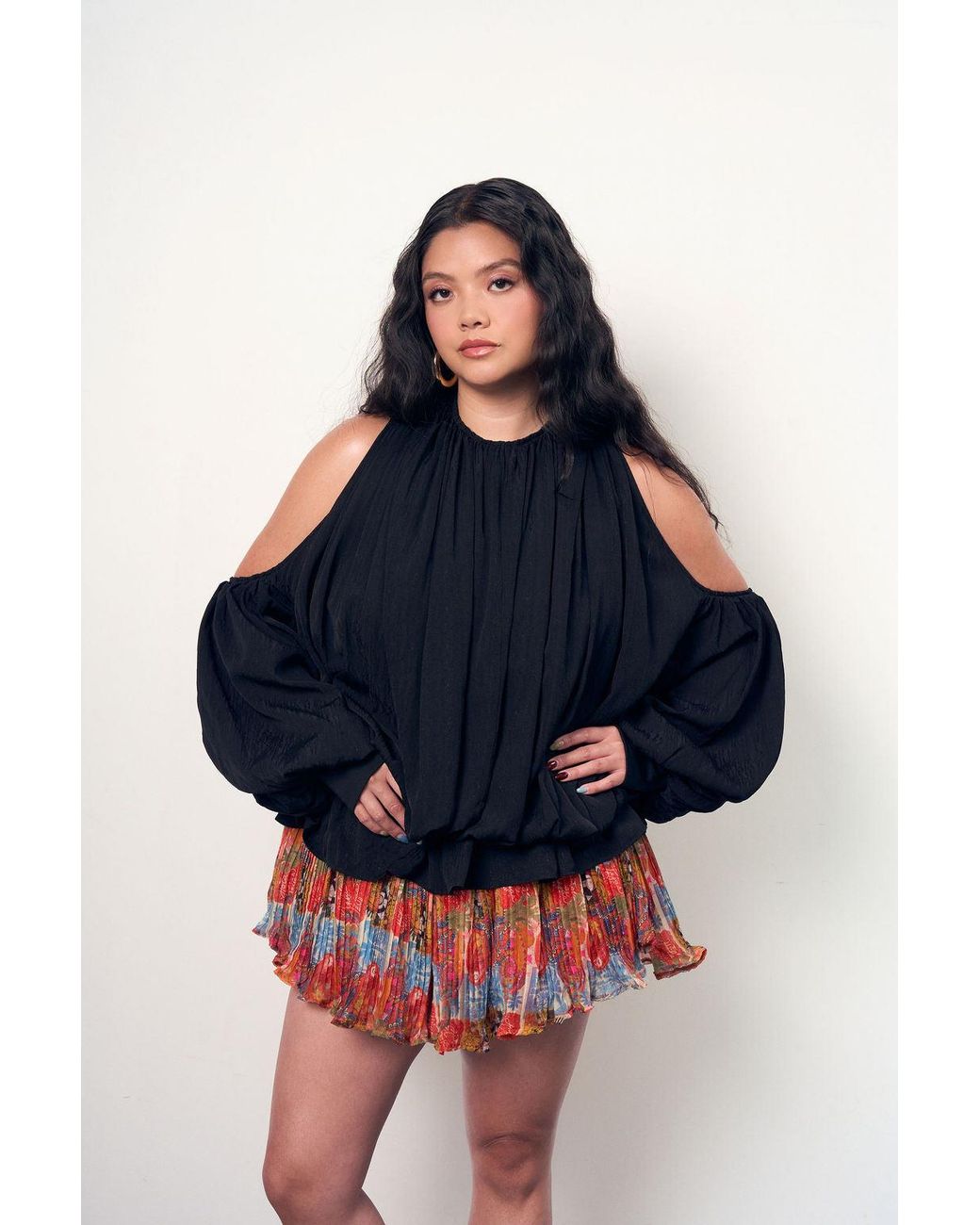 Mohala Grey Black Onaha Blouse
