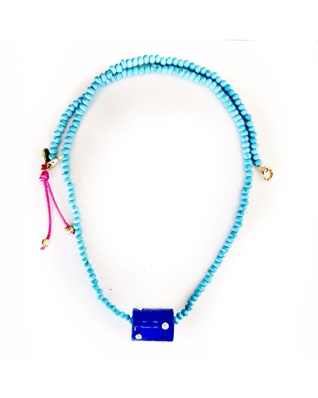 Persia Dona Jewelry Blue X Lapis Necklace