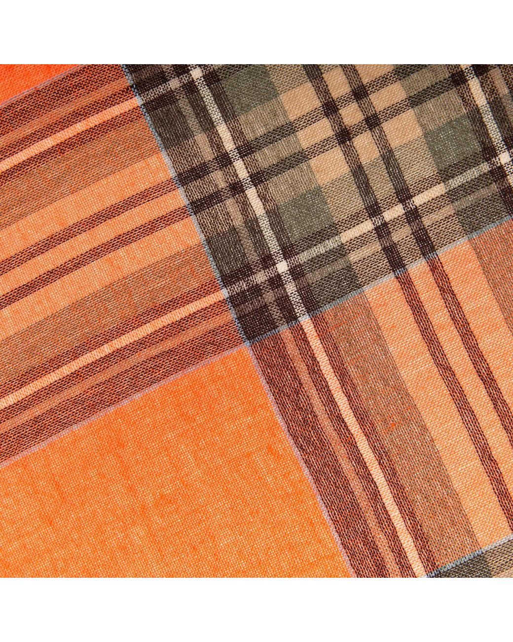 Kinalba Orange Weekender Stewart Cashmere & Silk Scarf