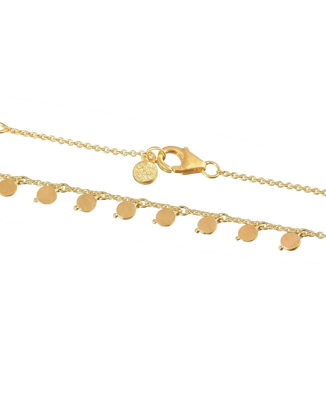 Moon London Metallic Multi Disk Choker Necklace