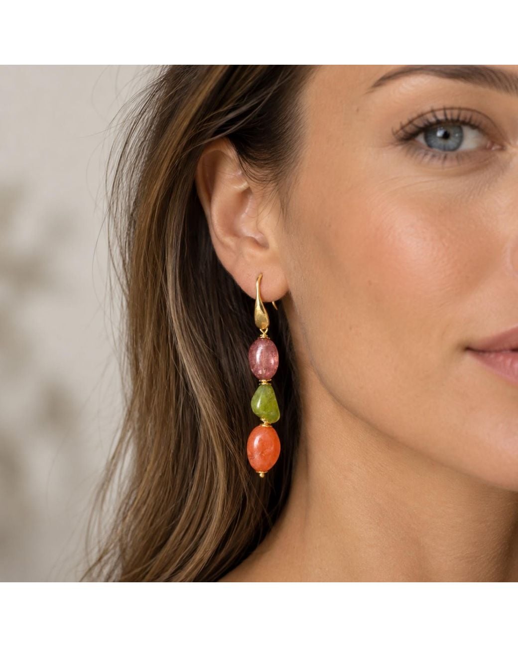 Mineralgems•Studio Red Tourmaline Earrings