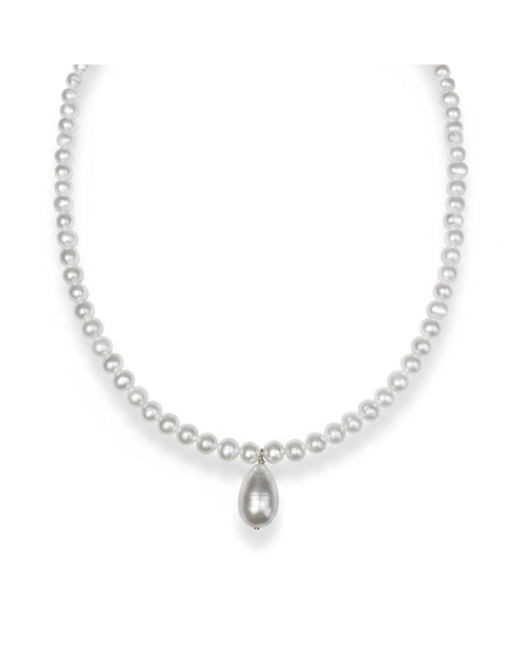 Leni James Metallic The Seraphina Pearl Necklace