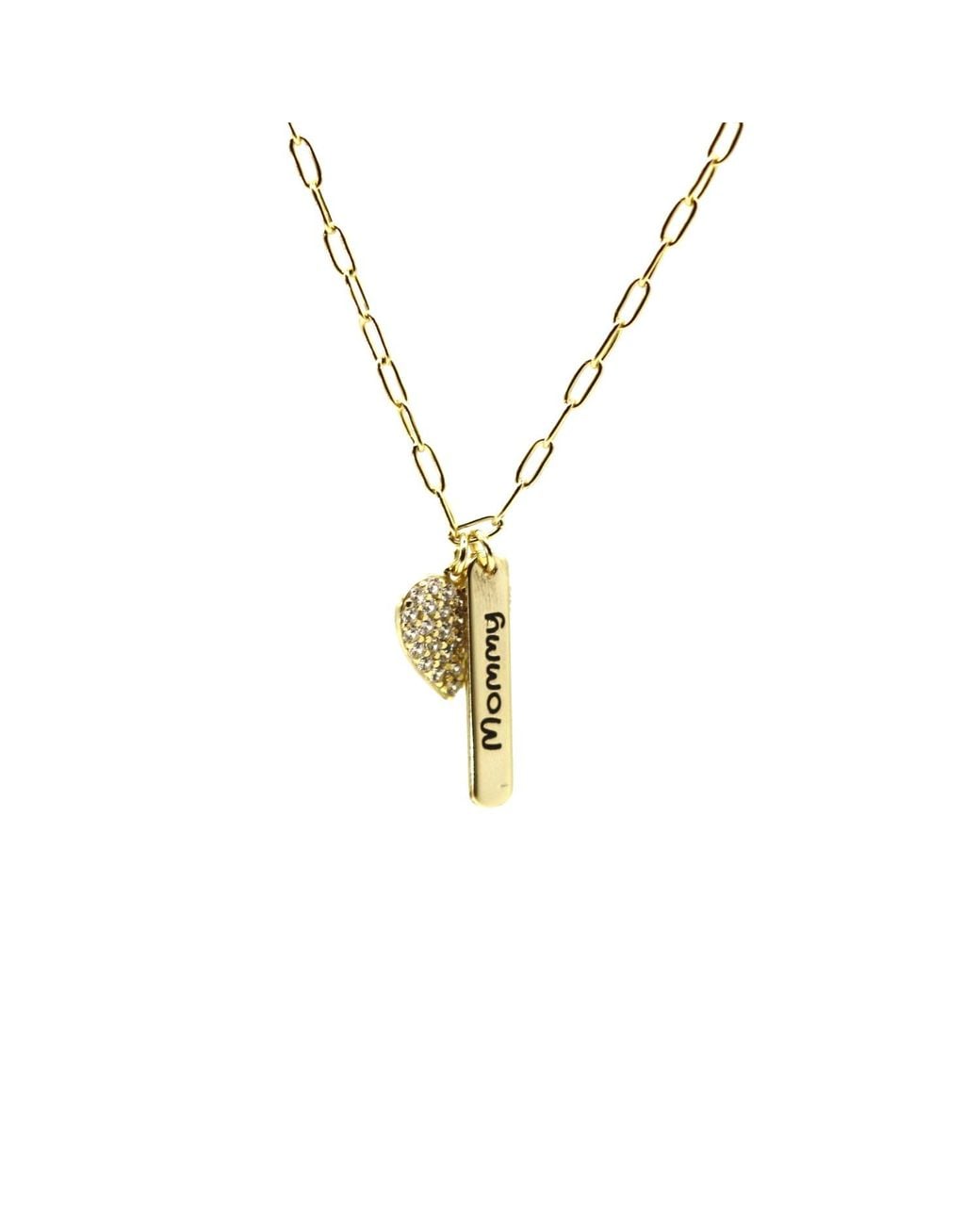 VicStoneNYC Fine Jewelry Metallic Mommy Love Necklace
