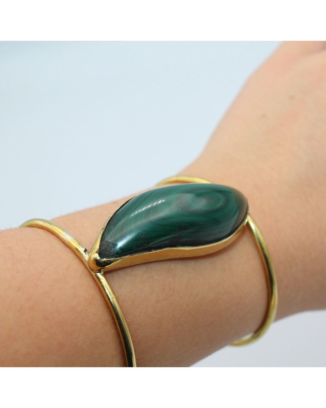 Lala Salama Blue Malachite Open Cuff