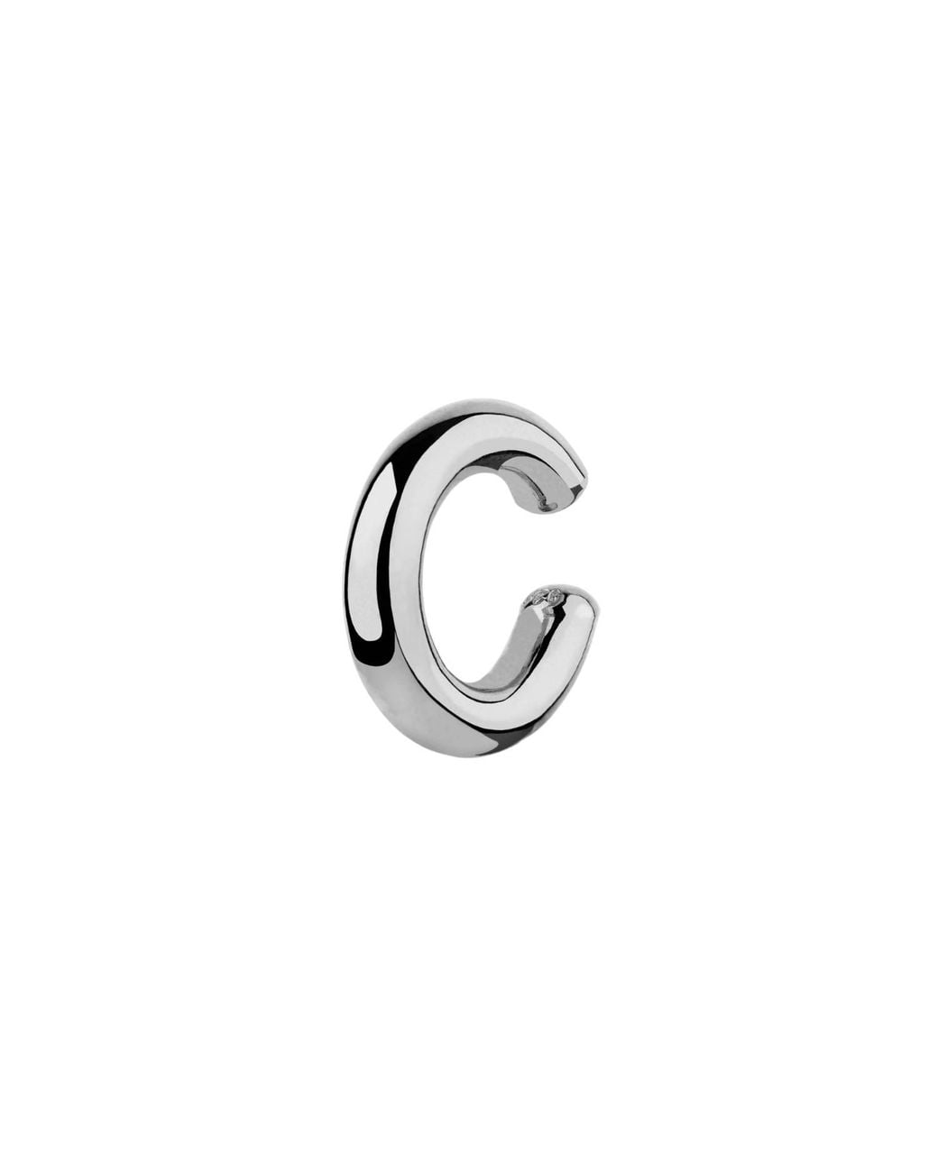 Spero London Metallic Chunky Sterling Ear Cuff No Piercing 1 Piece