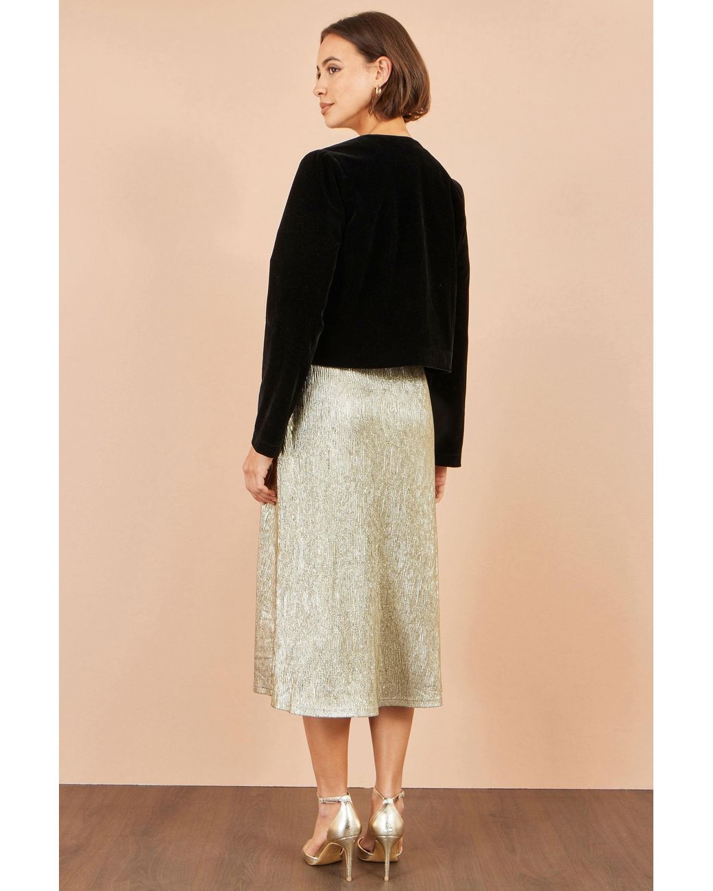 Yumi' Black Velvet Bow Jacket