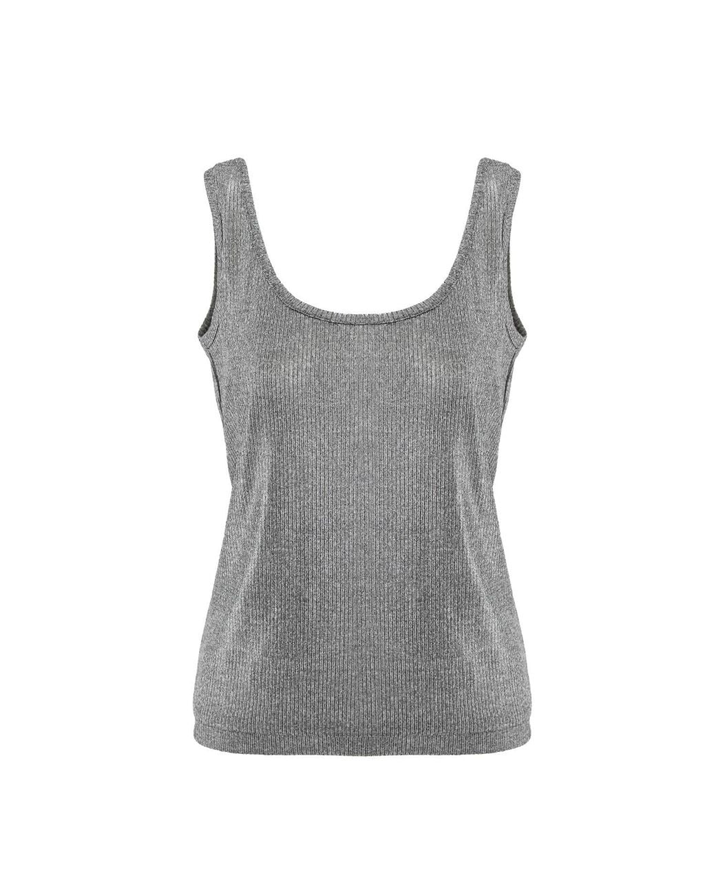 Silvia Serban Gray Reversible Jersey Top