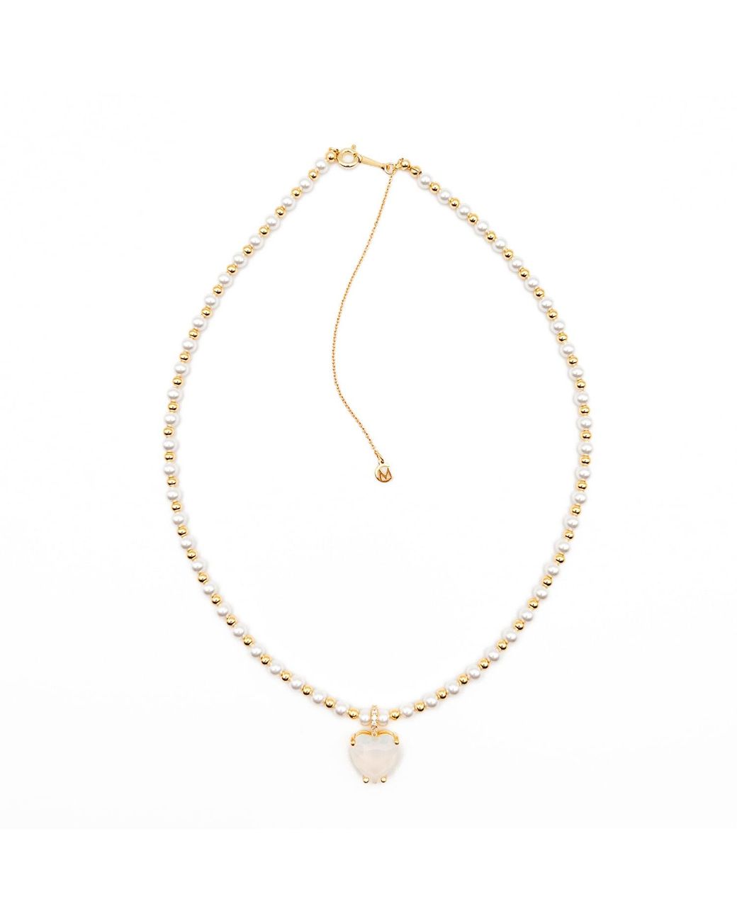 Miss Cecilia Metallic Alice Opal Pearl Necklace