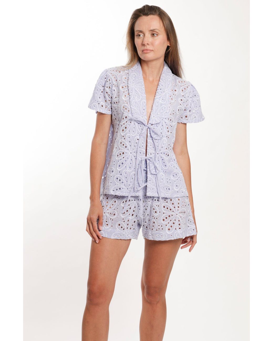 Bindu Blue Gala Shorts