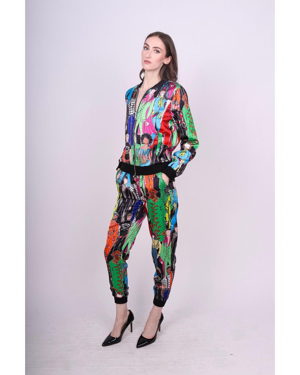 Any Old Iron Blue Printed Heroes Bomber Jacket