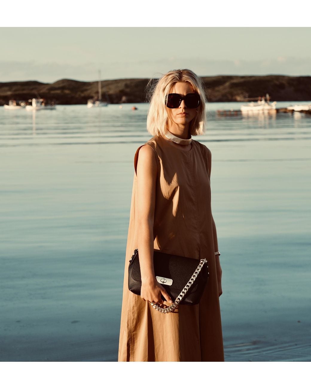 Apatchy London Black The Maisie Maxi Leather Bag