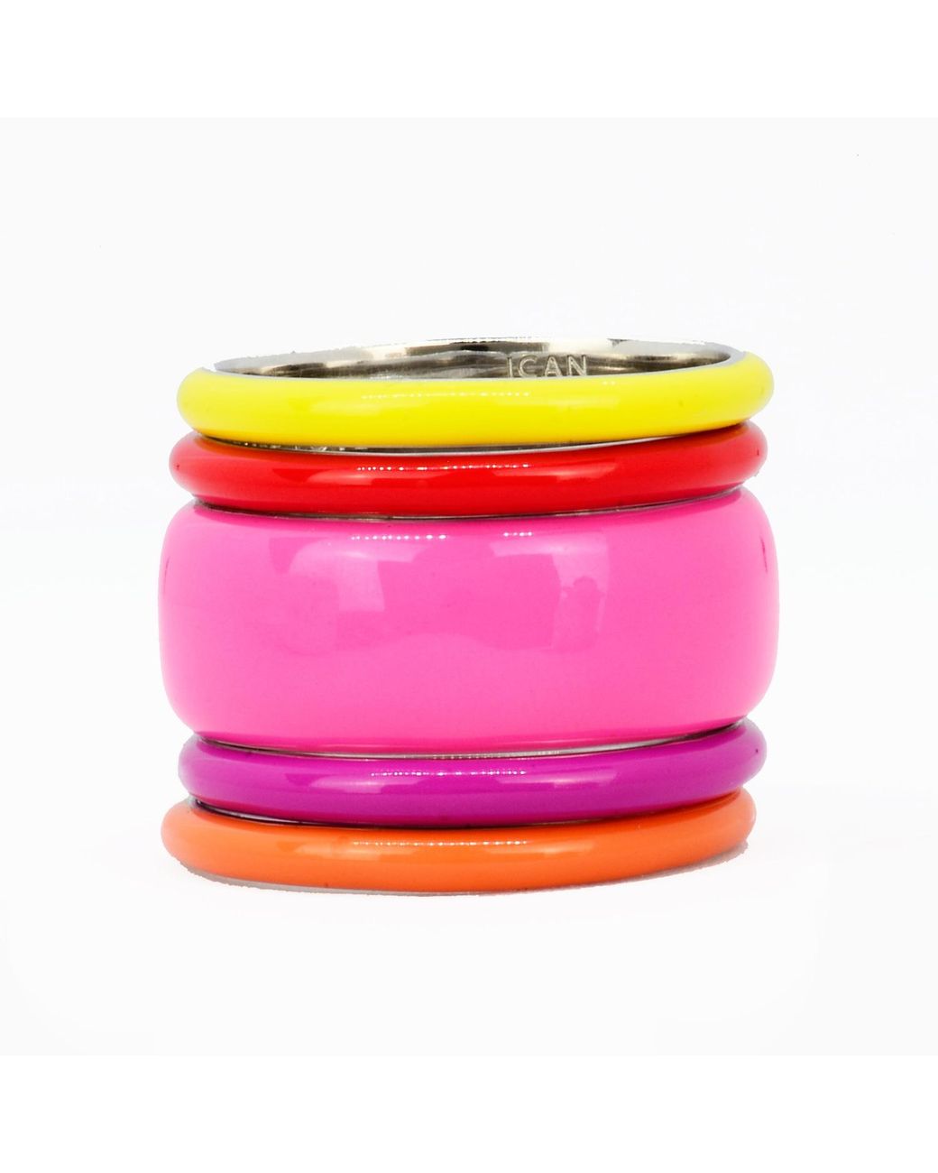 Pinnole Pink When The Sun Goes Down Ring Stack