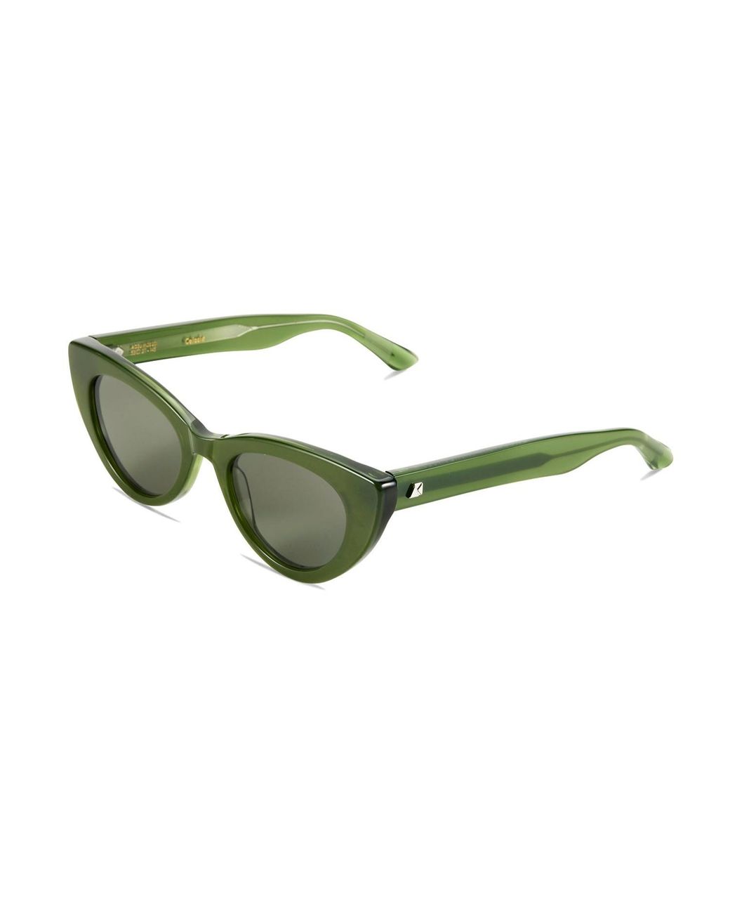 The Avantguard Green Celosia Moss Cat Eye Sunglasses