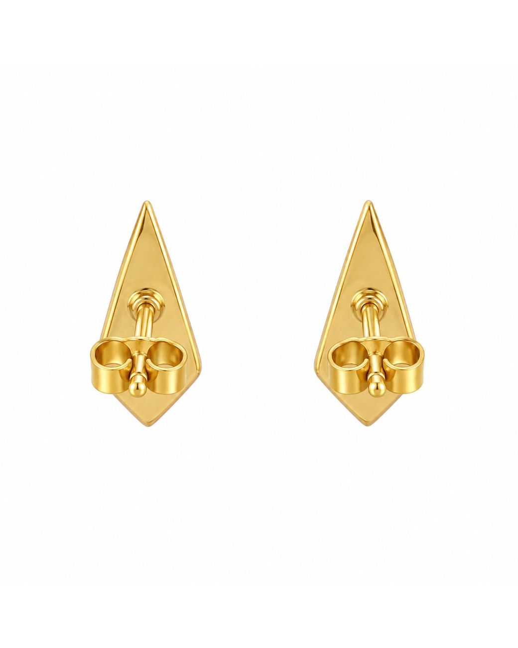 Artisan Blue 18K Geometric Stud Earrings