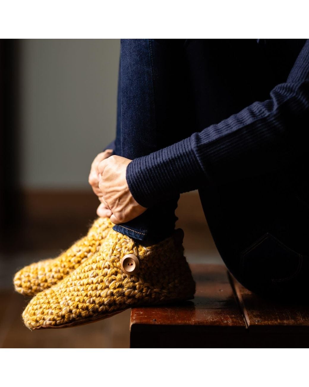Kingdom of Wow Metallic Handmade Ankle Boot Wool Slippers For
