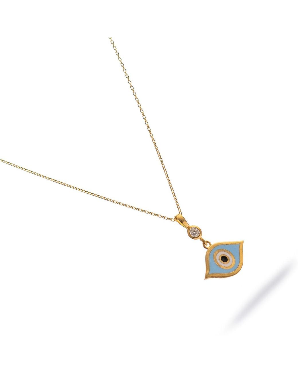 Ebru Jewelry Metallic Celestial Protection Light Evil Eye Necklace