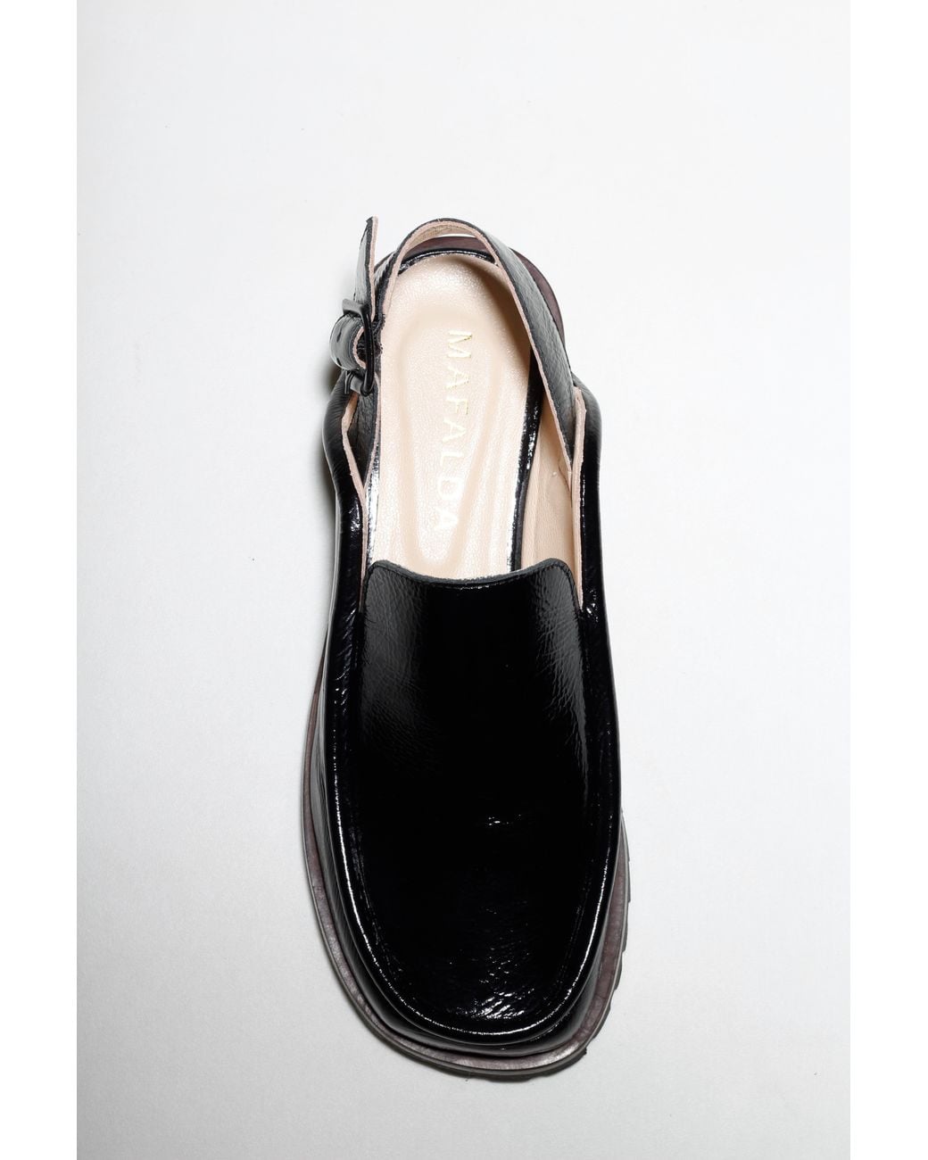 Mafalda Black Dominic Patent Leather Loafer