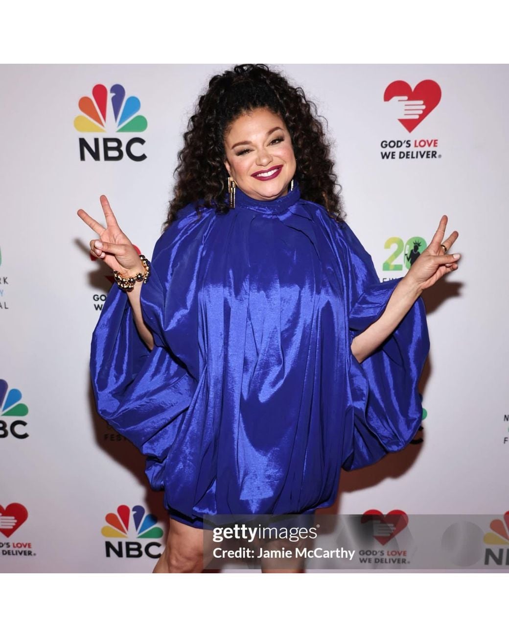 Chuks Collins Blue Tola Batwing Sleeve Dress