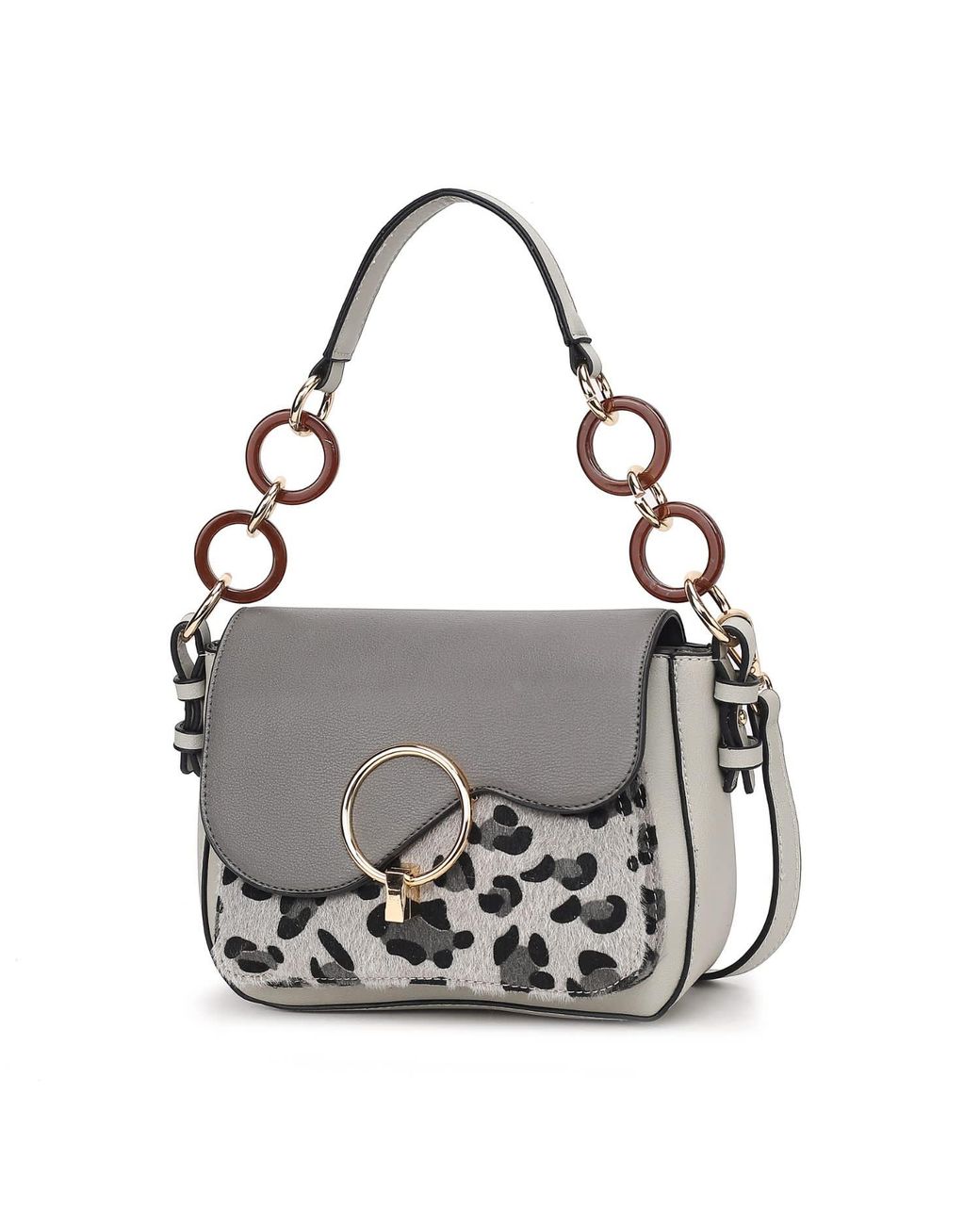 Mkf Collection - J'omor Gray Serena Crossbody Bag