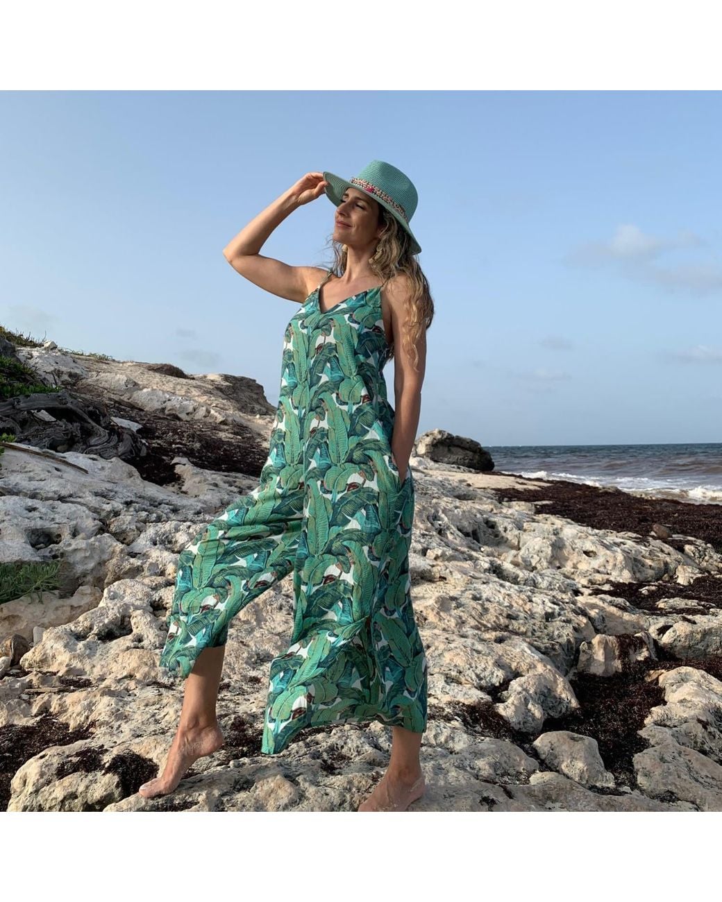 Pick Happy Blue Angel Jumpsuit