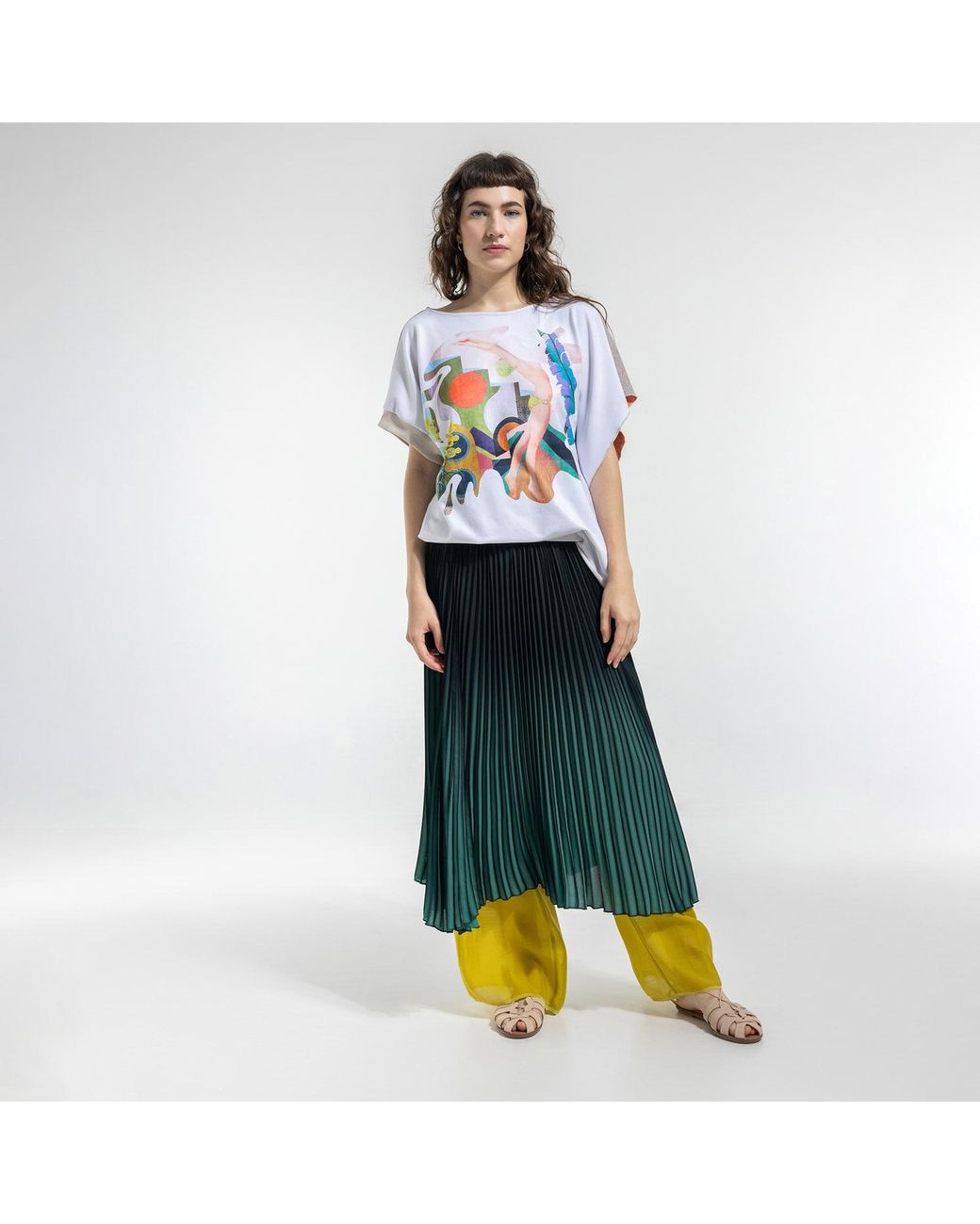 ARTISTA Blue Jump Asymmetric Top