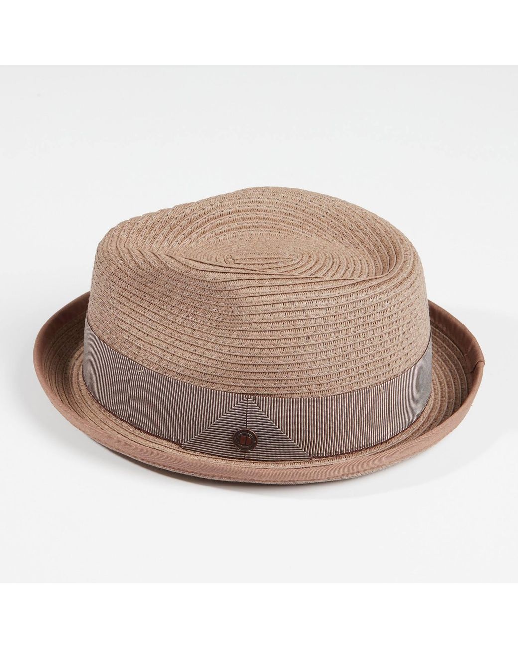 Dasmarca Hats Brown Neutrals Dasmarca Andy Mocha Short Brim Trilby Hat for men