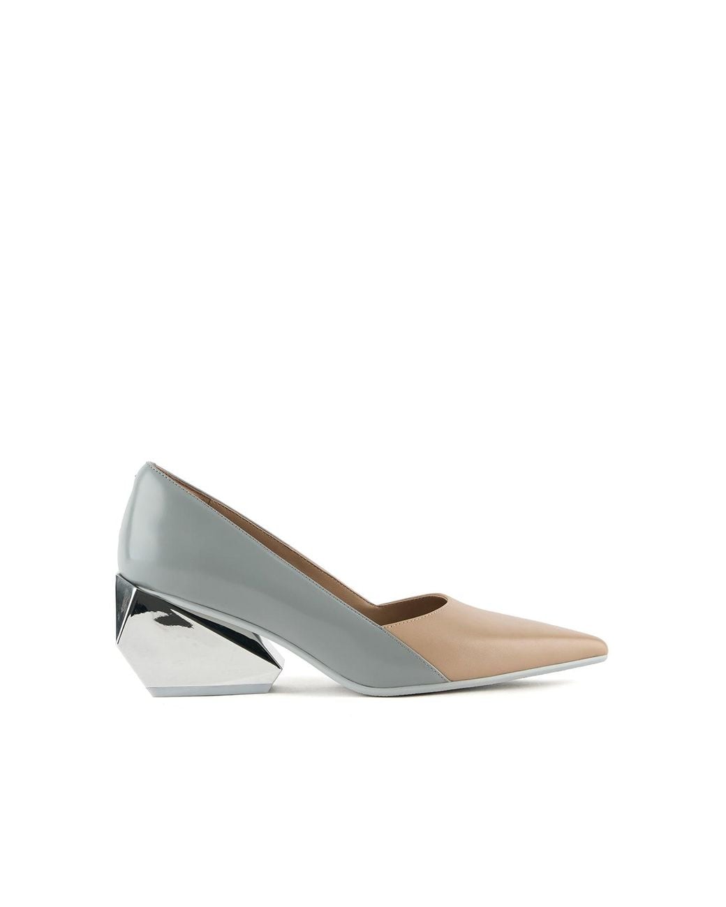 United Nude Neutrals Ricky Pump Mid in Metallic | Lyst
