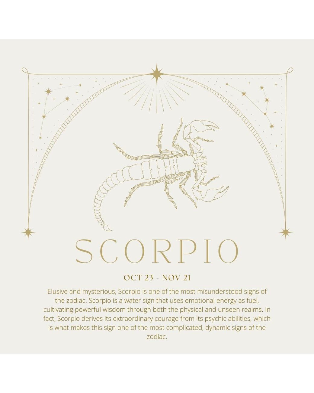 Cier Metallic Scorpio Zodiac Necklace