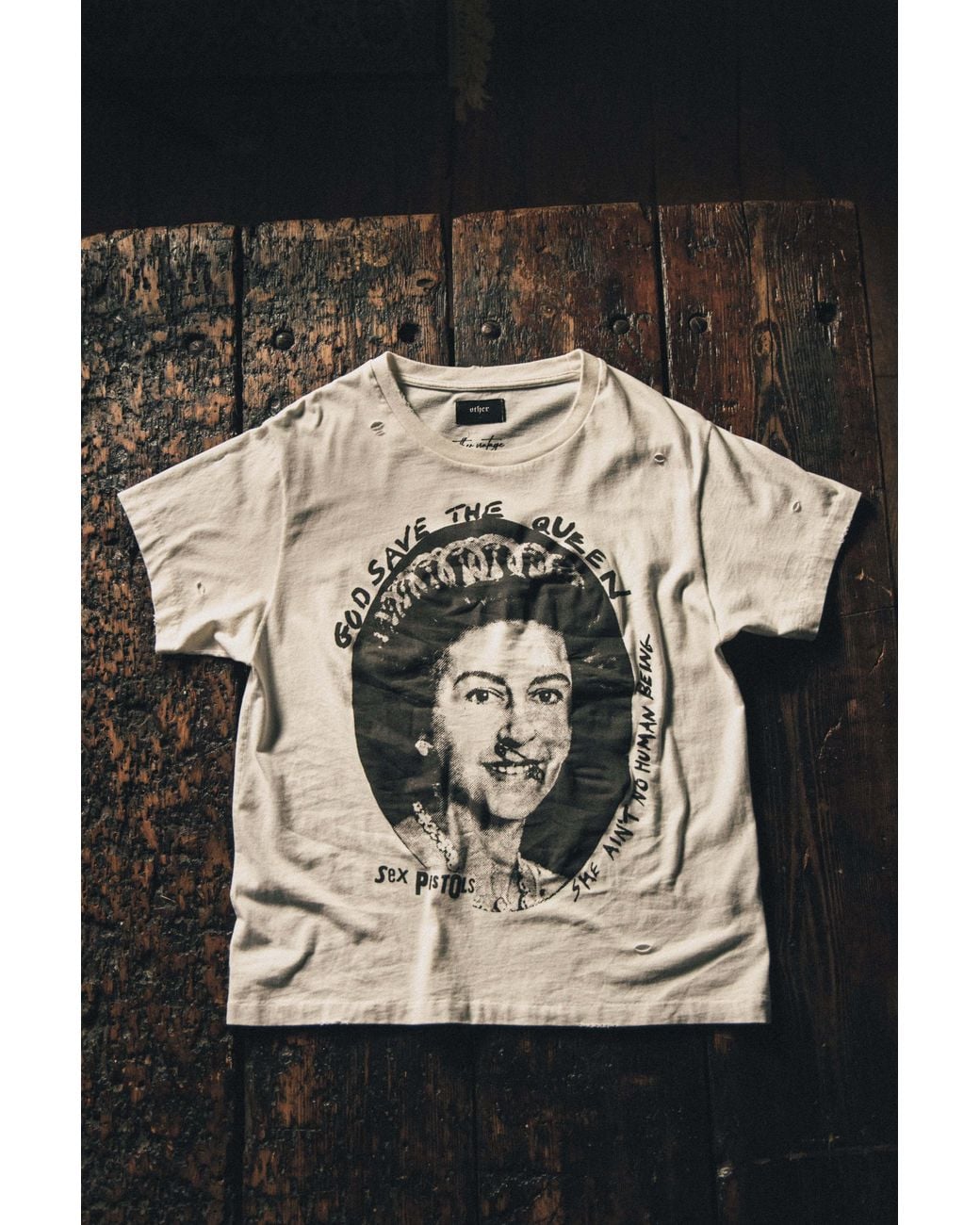 Other Uk White Sex Pistols God Save The Queen Vintage T-Shirt for men