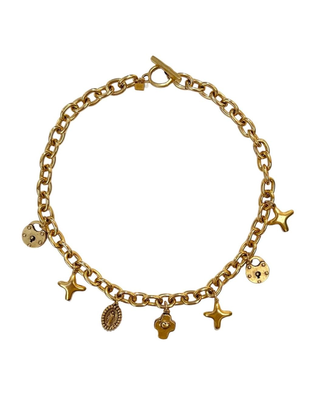 Sccollection Metallic Lucky Charm Necklace