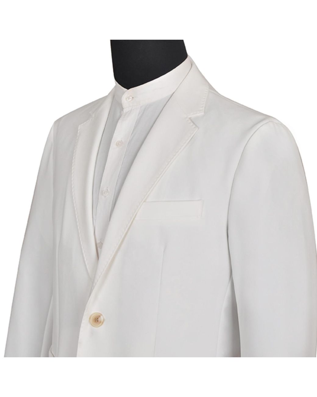 DAVID WEJ White Ashford Relaxed Single Breasted Blazer – for men