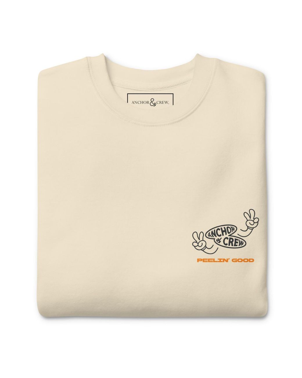 Anchor and Crew Neutrals Natural Lemon Fresh Dial-A-Local Organic Cotton Sweatshirt