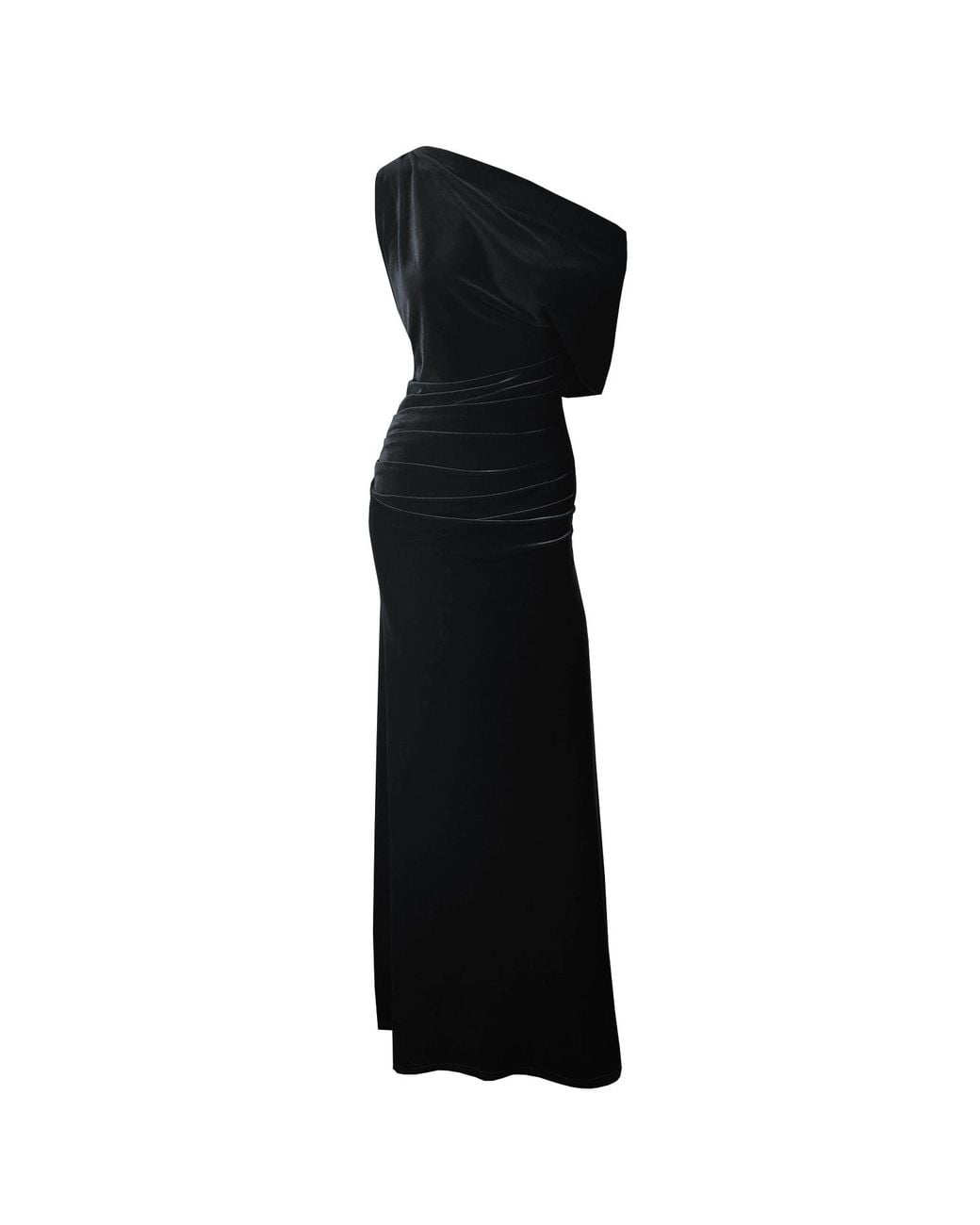 Me & Thee Black Run Amoc Velvet Maxi Dress
