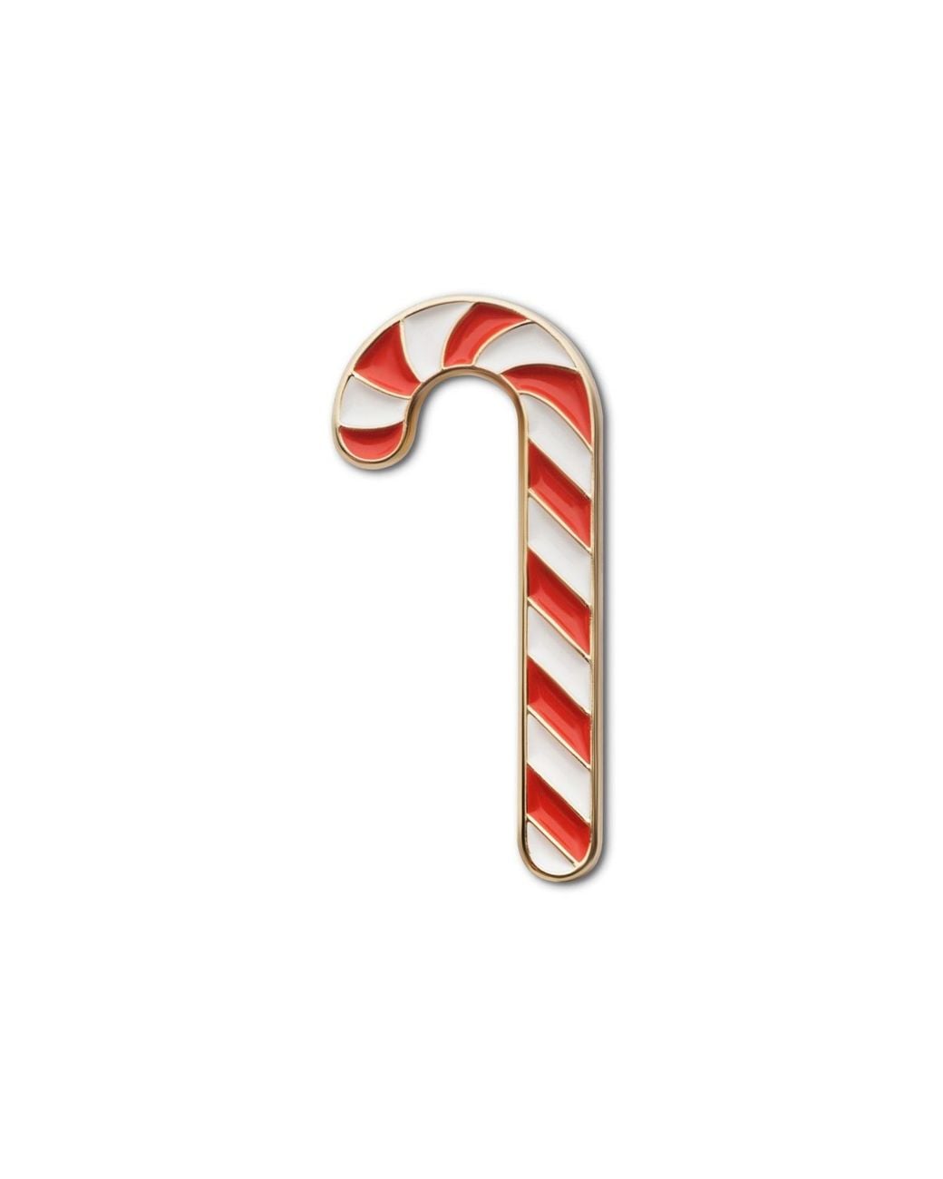 Make Heads Turn Red Enamel Pin Christmas Candy Cane
