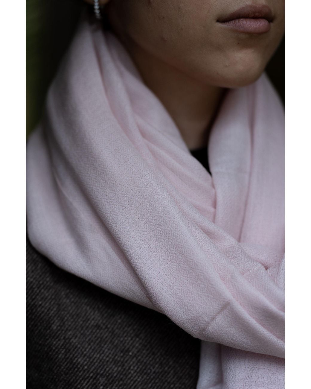 Stovaria Pink Pastel Cashmere Handwoven Scarf