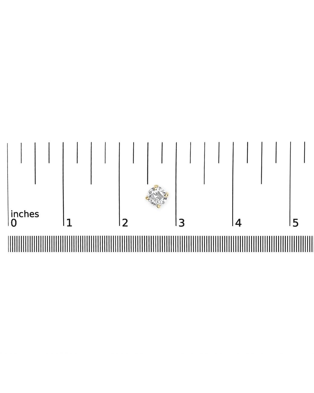 Haus of Brilliance Metallic 14K 1/2 Cttw Lab Grown Diamond Solitaire Stud Earrings