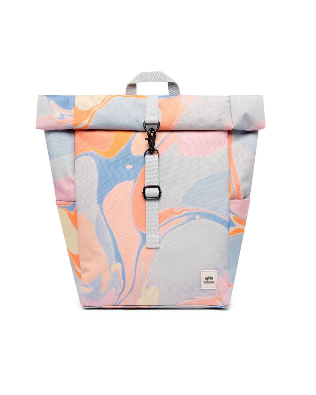 Lefrik White Roll Mini Backpack Marble