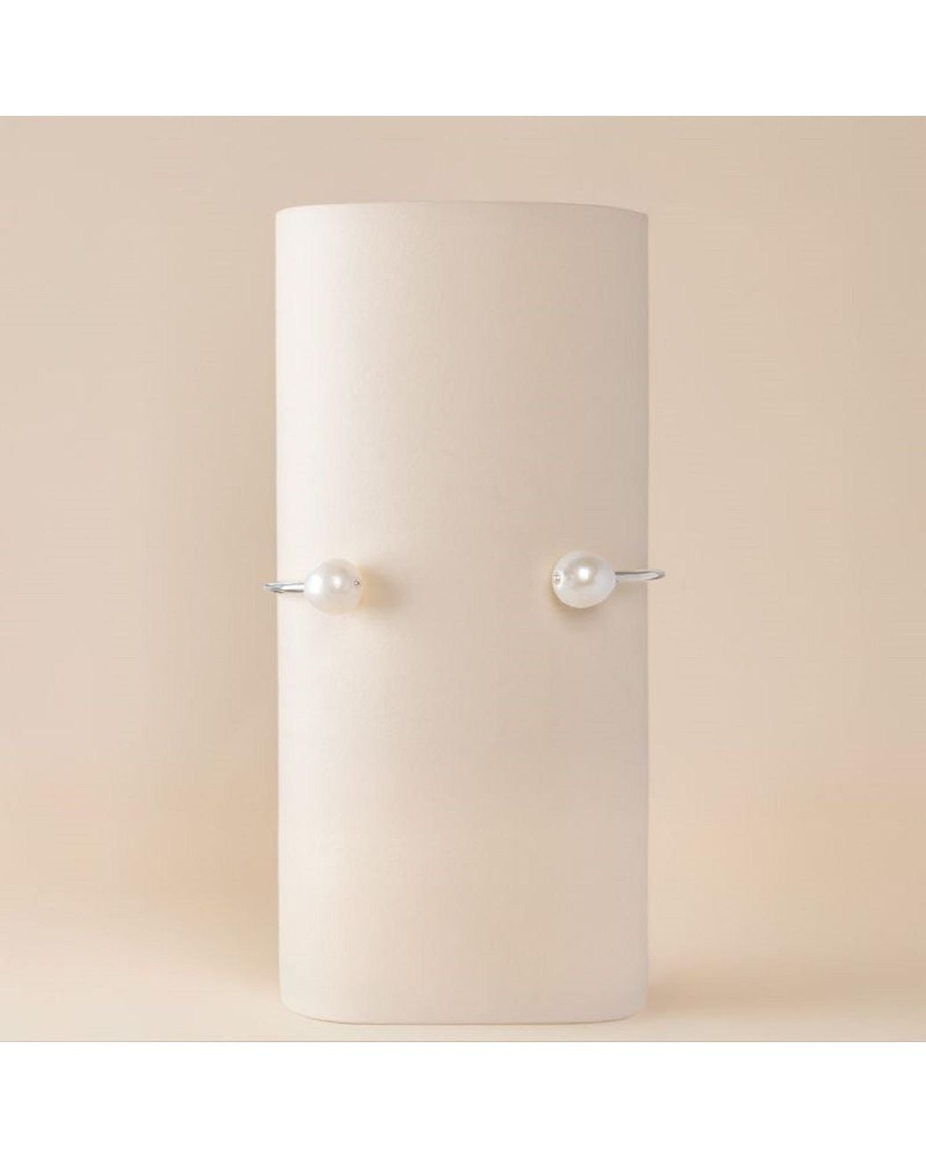 Silver Moon Metallic Circle & Pearl Sterling Bracelet