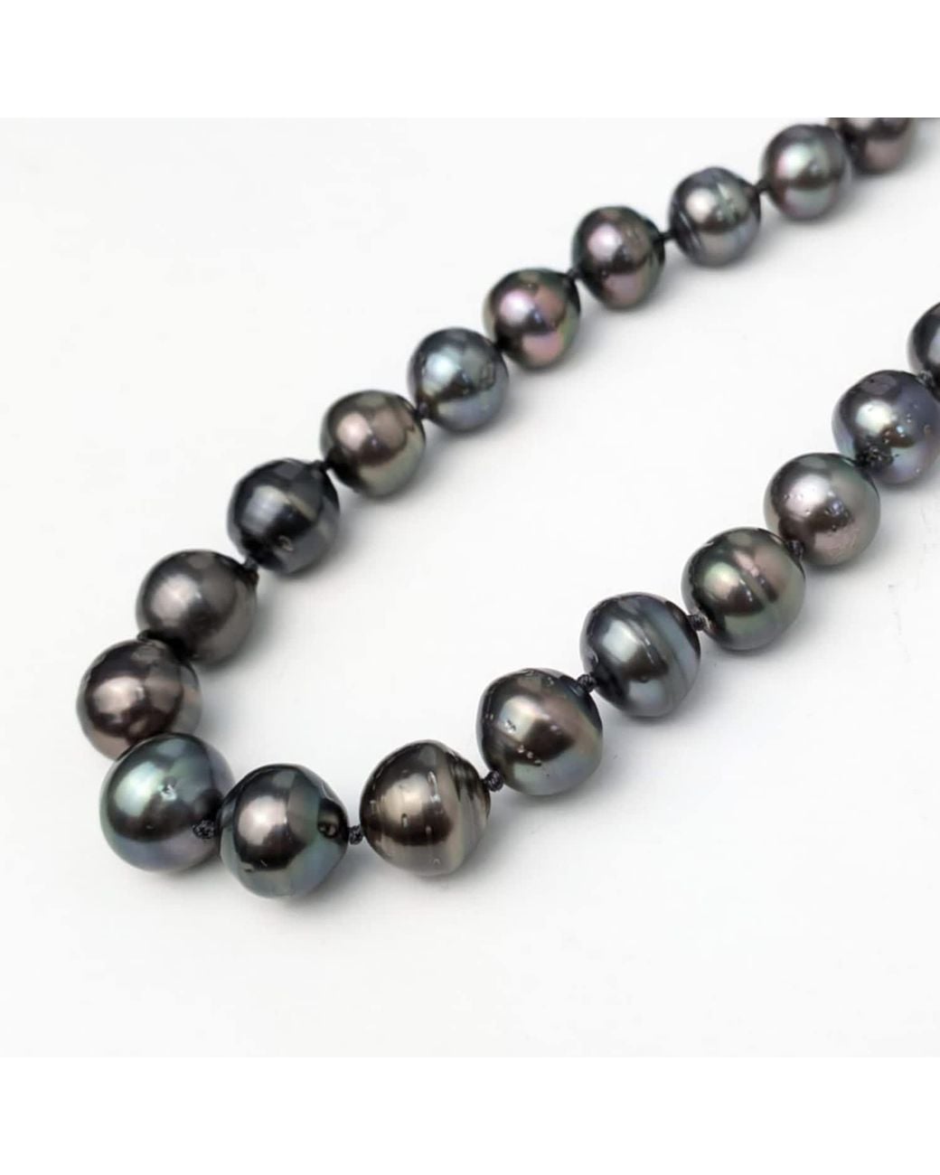 Rahul's Jewels Black 20"-22"Adjustable Length Baroque Tahitian Pearl Necklace