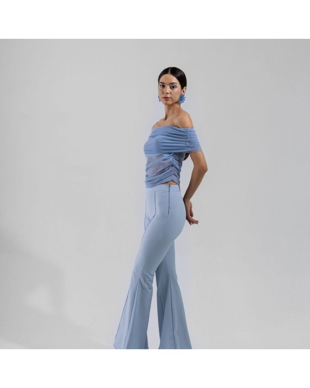 Thisisu Collection Blue Wide Leg Pant